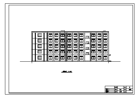 旅馆设计_某市六层框架结构华光旅馆建筑施工cad图(含计算书，毕业设计)-图一