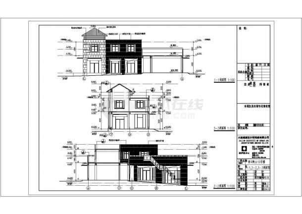 [山东]两层新古典主义风格商业街建筑施工CAD图-图一
