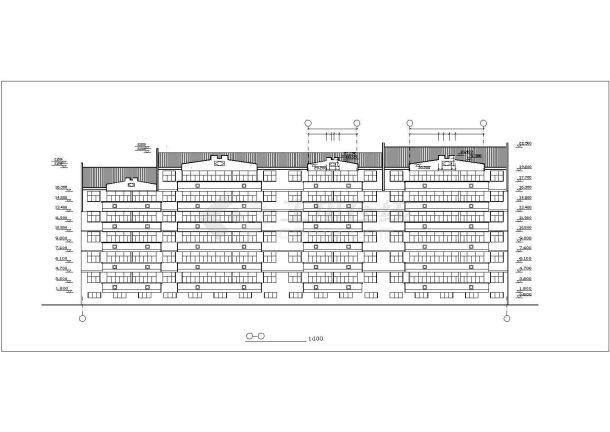 某7层住宅建筑施工CAD图纸（共8张）-图二