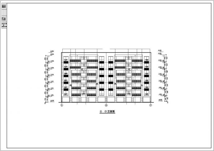 某7层住宅楼建筑施工CAD图纸_图1