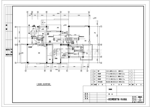 高档别墅和会所详细空调设计CAD图纸-图一
