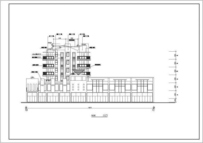 某多层框架结构住宅楼设计cad全套建施图纸（含施工说明，18张图）_图1