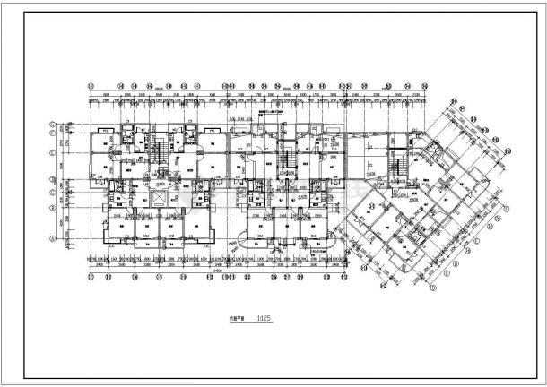 某多层框架结构住宅楼设计cad全套建施图纸（含施工说明，18张图）-图二