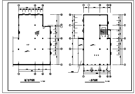 某市七层带地下室阳光城住宅区建筑施工cad图，共十三张-图一