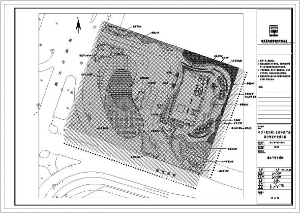 某生态园庭院绿化规划设计cad全套施工图（含设计说明）-图二