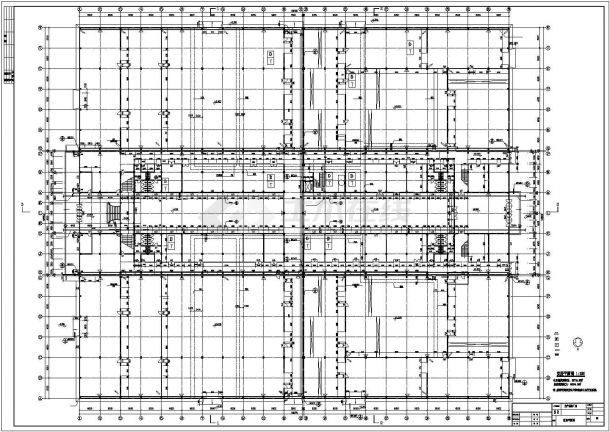 南通市如皋县某大型汽车配件厂1.6万平米2层生产车间建筑设计CAD图纸-图一