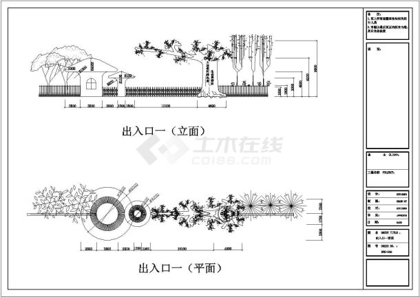 某生态旅游园绿化规划设计cad全套景观施工图（含设计说明）-图二