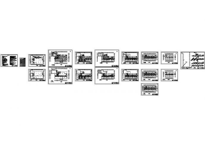 某十三层酒店中央空调、通风设计图纸CAD图纸_图1