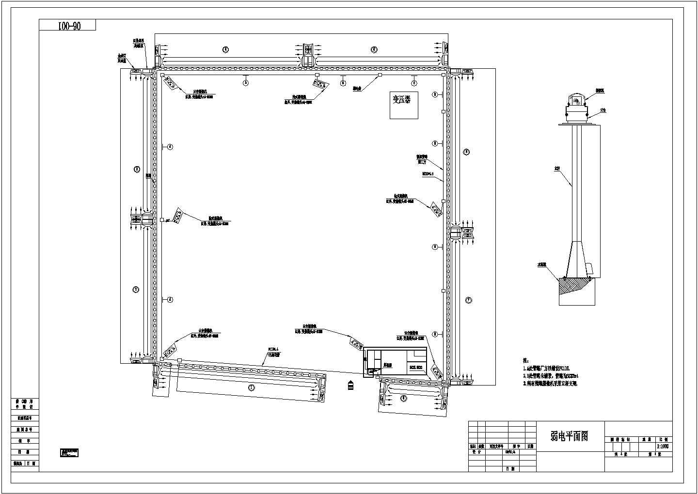 某物流厂区安保系统CAD设计图