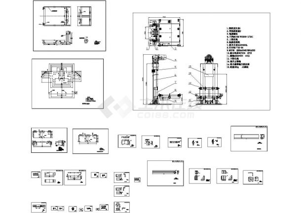 某标准型升降机全套生产完整设计施工CAD图纸-图一