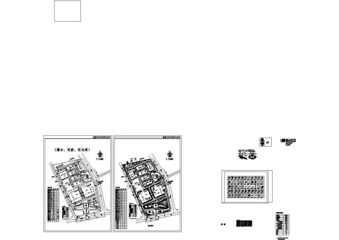 某地区大型工业区绿化总平面CAD设计施工完整图纸_图1