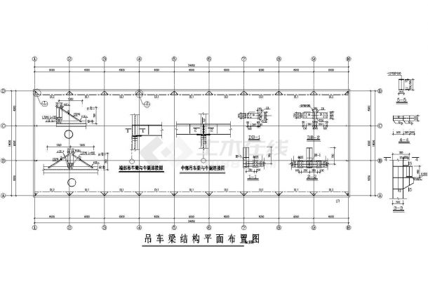 青岛市某啤酒厂900平米单层排架结构生产厂房建筑设计CAD图纸-图一