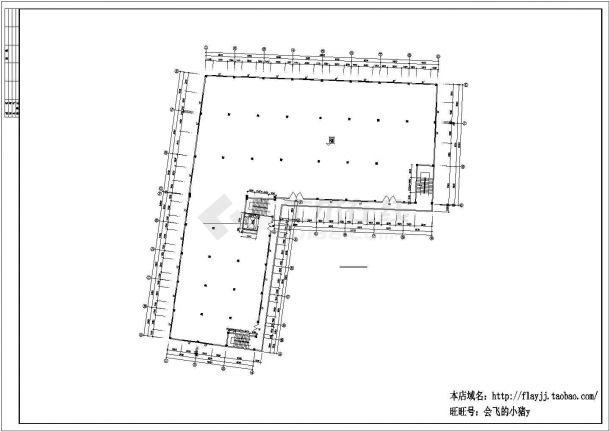 杭州市某大型健身器材厂3层框架V型厂房全套建筑设计CAD图纸-图二