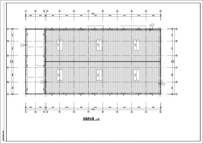 烟台市某水果批发市场1750平米2层包装车间全套建筑设计CAD图纸_图1