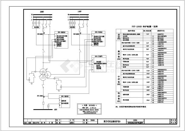 PST1200变压器保护图纸-图二