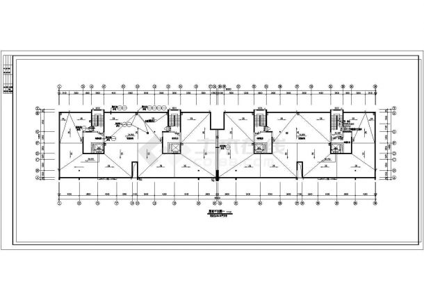 广州小高层住宅楼施工图，共17张-图一