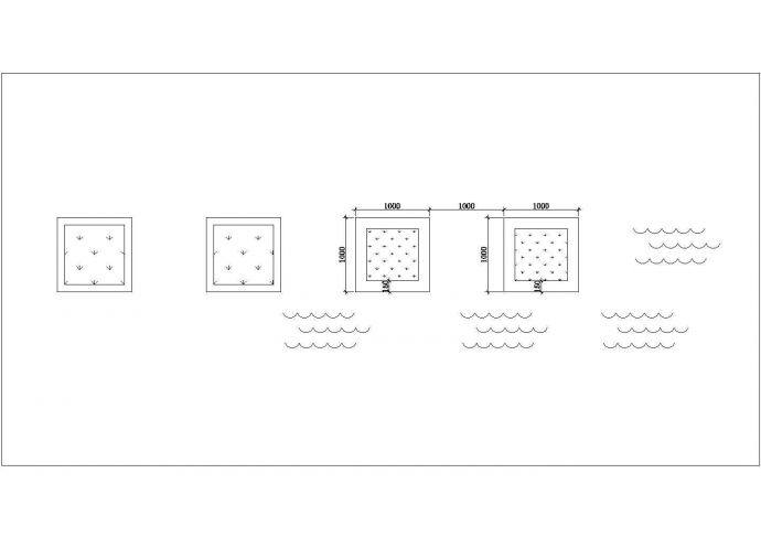 经典园林树池做法设计cad施工图纸（甲级院设计）_图1
