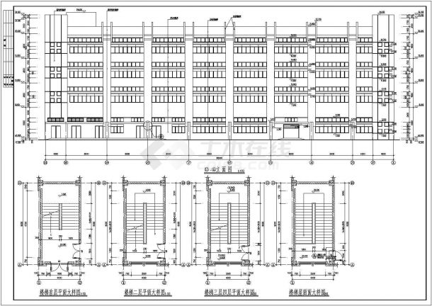 珠海市某投资公司4400平米三层框架结构厂房全套建筑设计CAD图纸-图一