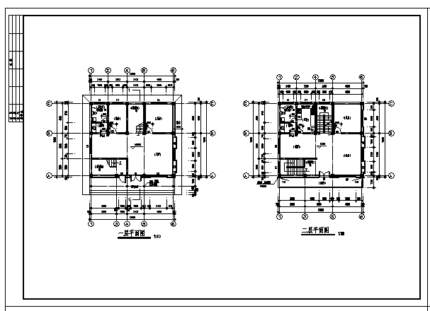 488平方米四层私人住宅建筑施工cad图，共九张_图1