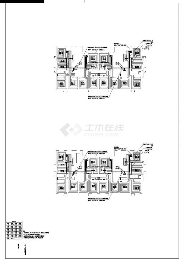 山东某地住宅楼暖通系统施工cad图-图二