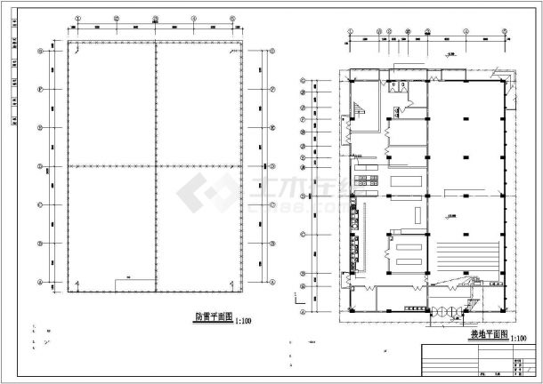某三层框架结构娱乐休闲会所（2635平方米）设计cad强电系统施工图纸（含设计说明）-图一