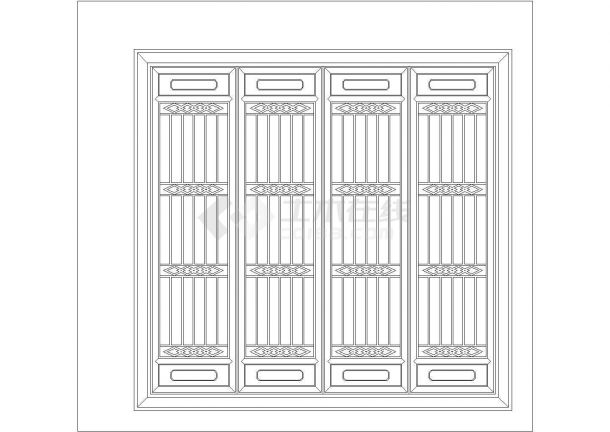 中国传统古建筑元素之门窗设计cad大样图（甲级院设计）-图一