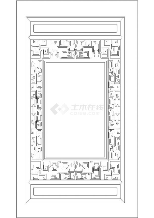 中国传统古建筑元素之门窗设计cad大样图（甲级院设计）-图二