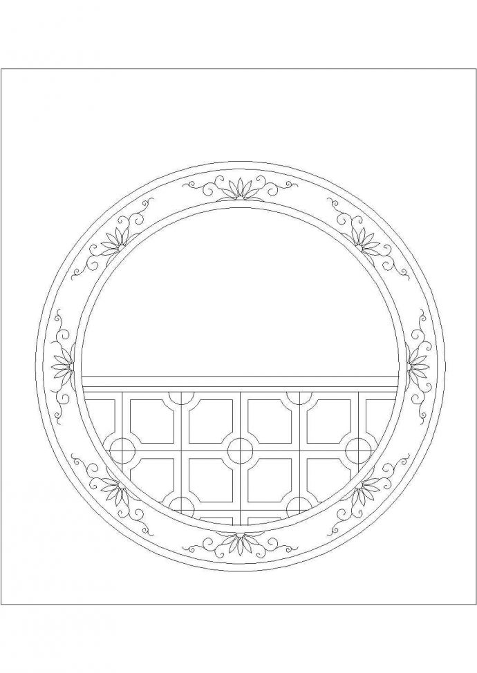 经典中国传统古建筑元素之门窗设计cad施工详图（标注详细）_图1