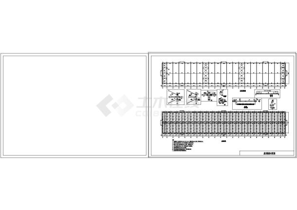 某21米工业仓库钢结构施工图-图二