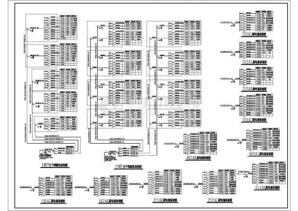 某五层砖混结构中学教学楼配电设计cad全套电气施工图（含设计说明）-图二