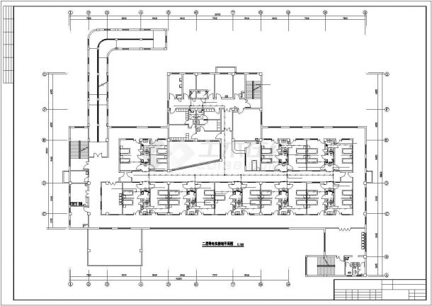 长58.1米 宽39.8米 3层4690.5平米传染病房楼电气设计图-图一