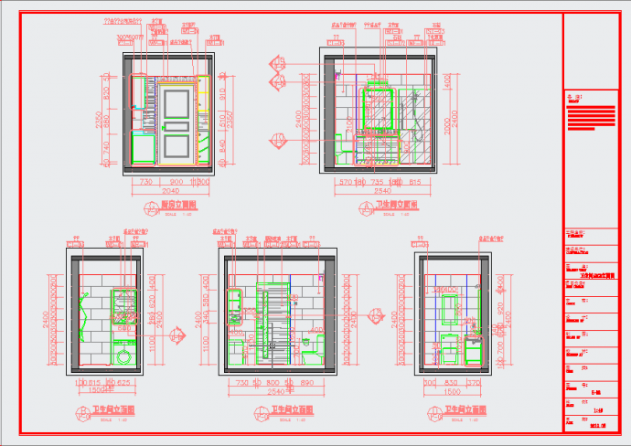 [大连]日式风格小清新迷你一居室公寓CAD施工图_图1