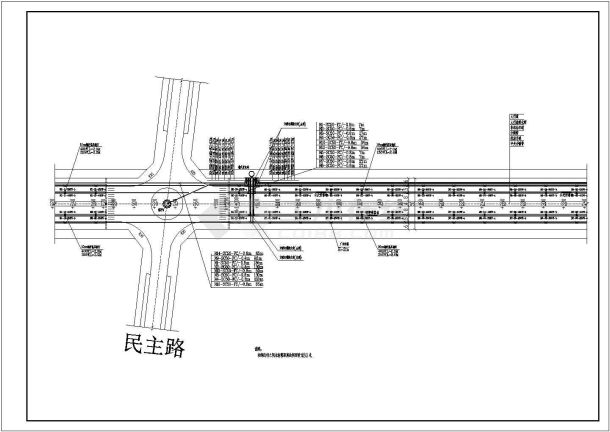 某开发区道路照明图纸-图一