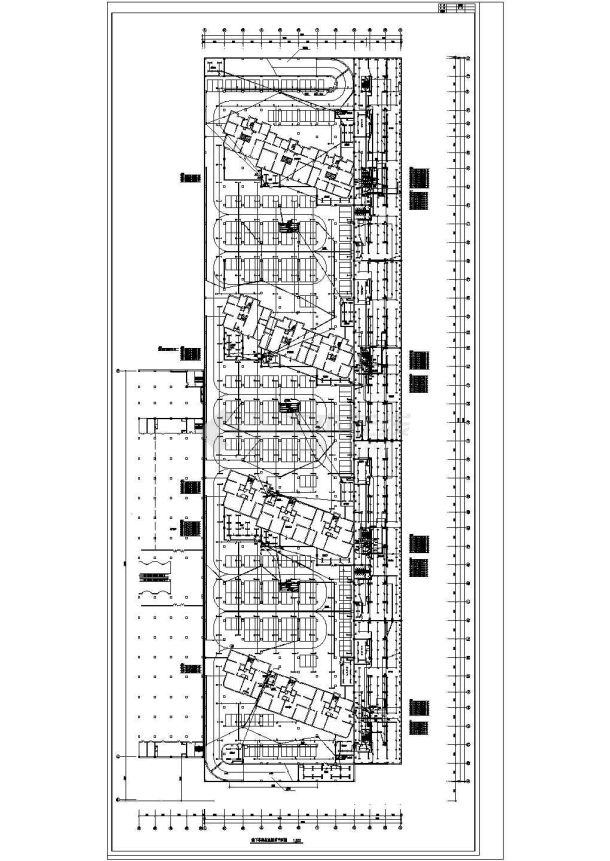 地下车库应急照明平面图-图一