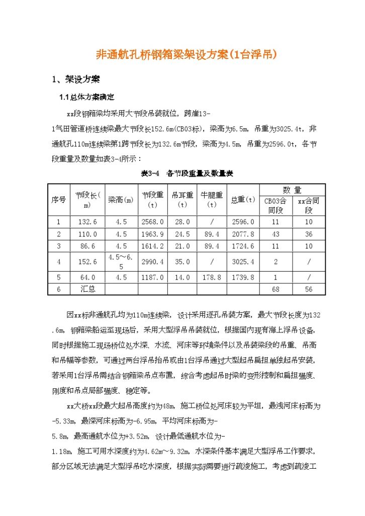 跨海大桥非通航孔桥钢箱梁架设方案-图一