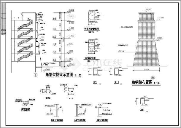 西藏嘎拉山南大门设计cad全套建筑施工图（含设计说明，含结构设计）-图一