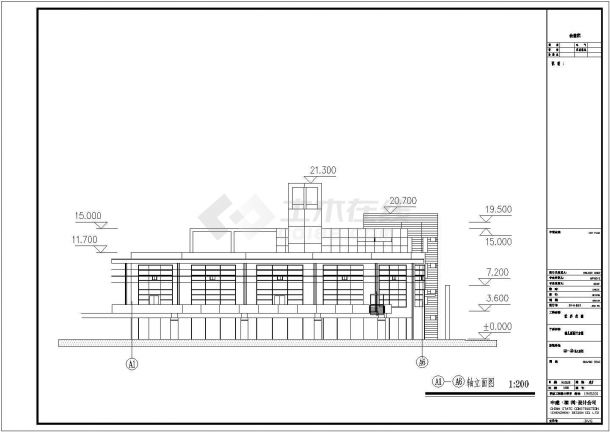 某多层幼儿园教学楼设计cad全套建筑施工图（含总平面及经济技术指标）-图二