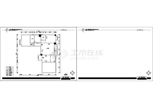 现代风格二居室样板房设计CAD施工图-图二