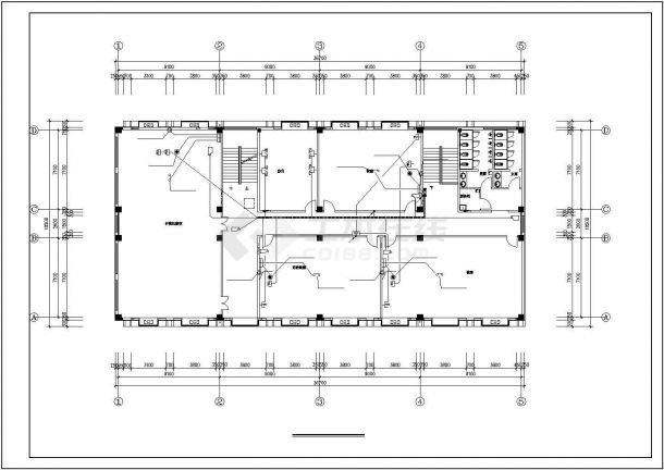 某多层框架结构小型教学楼电气设计cad全套施工图（甲级院设计）-图二