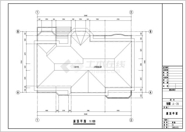 某城市金华别墅区住宅楼工程全套设计CAD图（含效果图）-图一