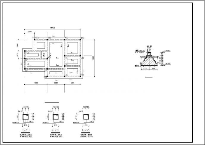 某新农村二层别墅设计cad全套结构施工图（含设计说明，含建筑设计）_图1