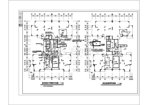 17层高层住宅电气全套图纸-图一