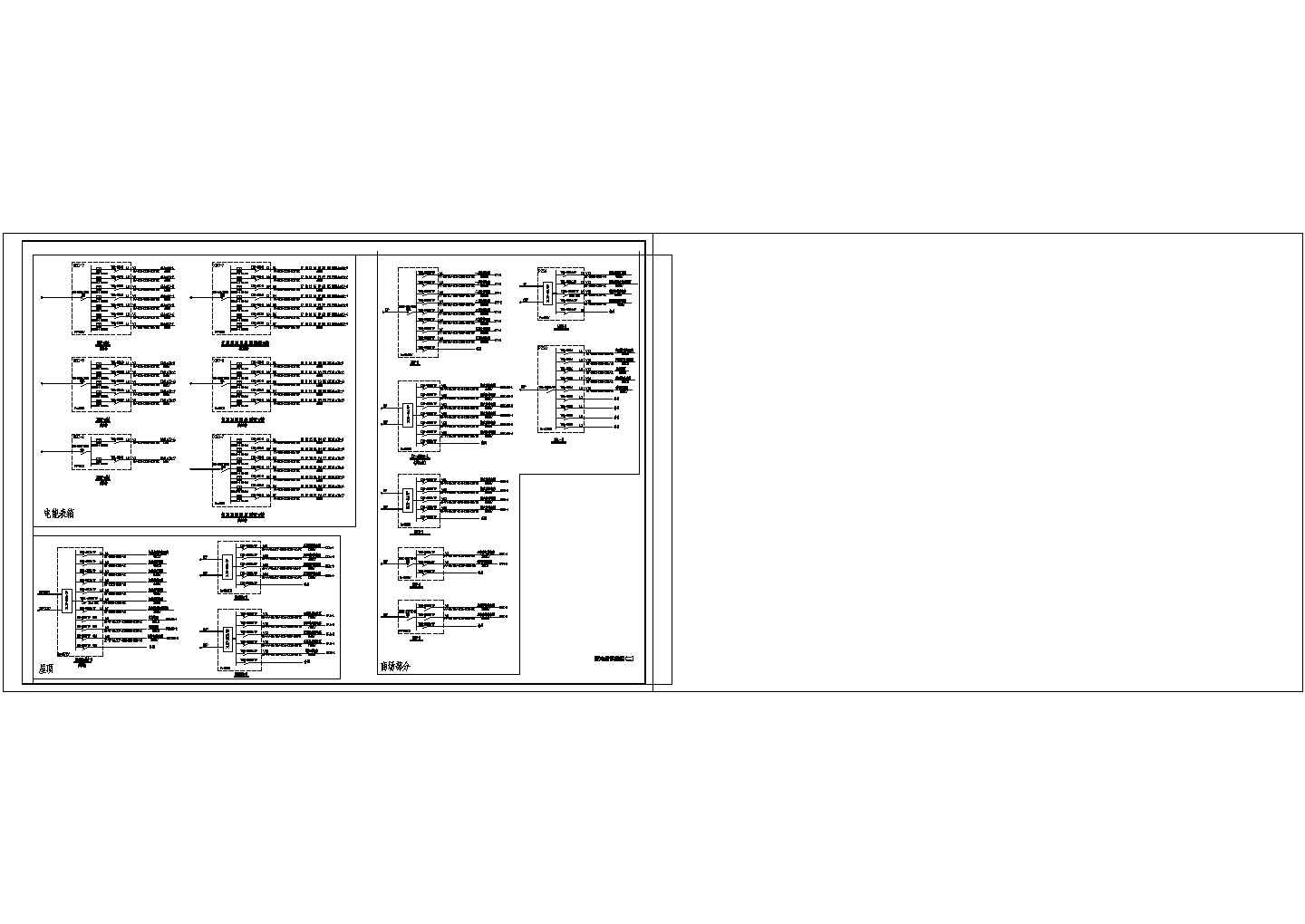 30层商住楼高低压配电系统图