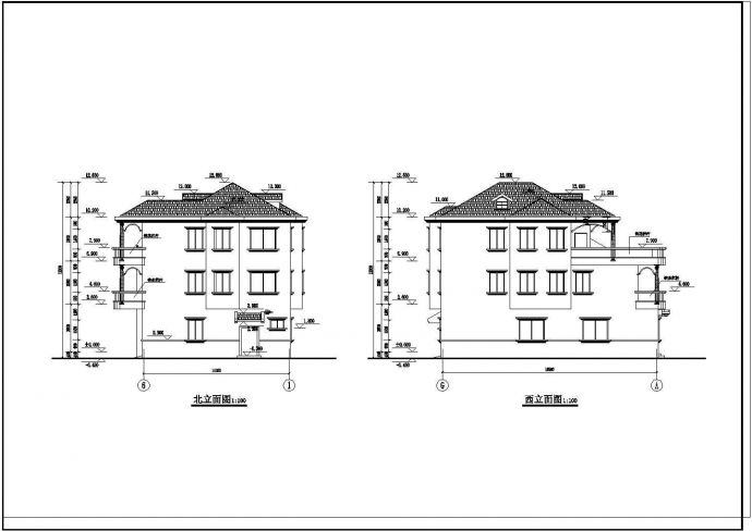 某五层别墅建筑结构施工图纸_图1