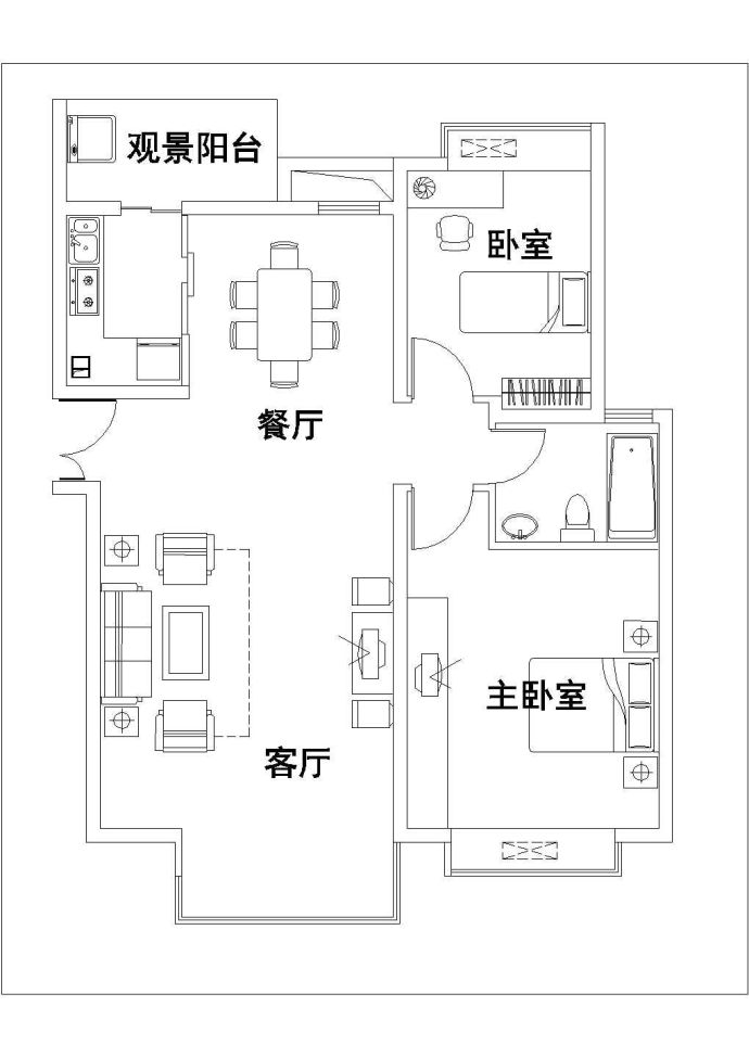 常州市某小区两栋6层砖混结构组合式住宅楼建筑设计CAD图纸（含总图）_图1