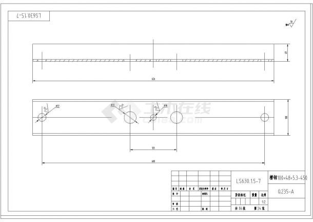 LS630型螺旋输送机设计cad全套制作图（标注详细）-图一
