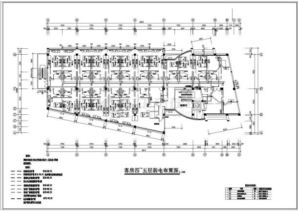 精美宾馆强弱电经典布置图-图二