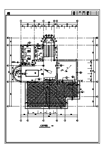 三层带地下室独立别墅建筑施工cad图，共十二张-图二