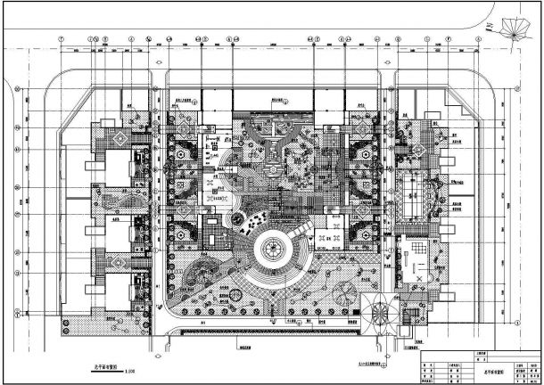 某生活区休闲公园CAD园林景观设计完整施工图-图一