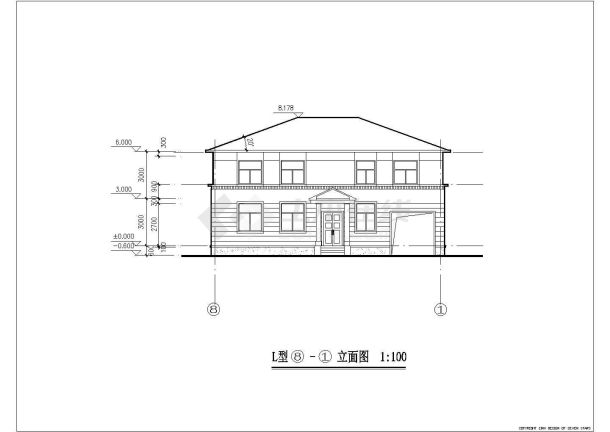 某农庄别墅建筑布置图-图一